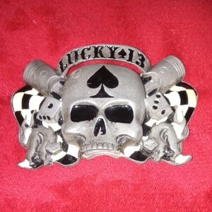 Vintage Lucky 13 Belt Buckle